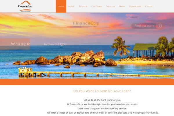 financecorp theme websites examples