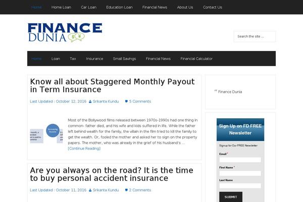 Magazine Pro theme site design template sample