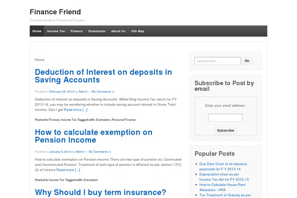 WordPress website example screenshot