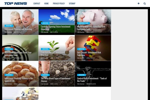 Top News theme site design template sample