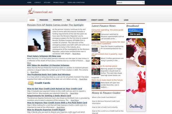 Home theme site design template sample