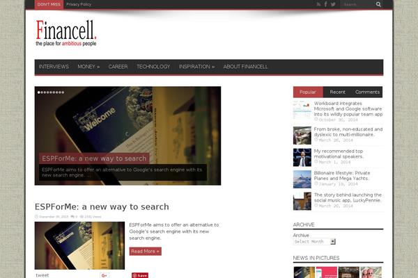 Jarida theme site design template sample