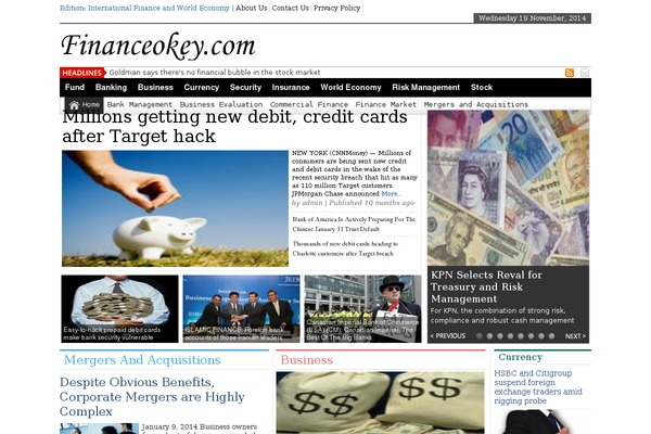 financeokey.com site used NewsTimes