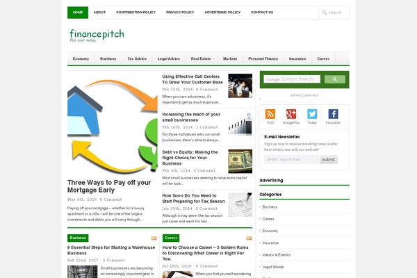 Newswire theme site design template sample