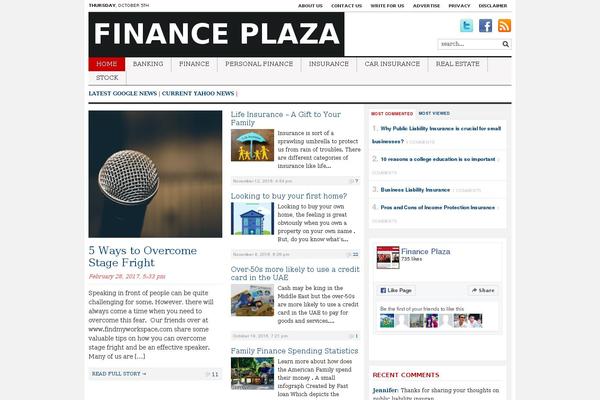 Tribune theme site design template sample
