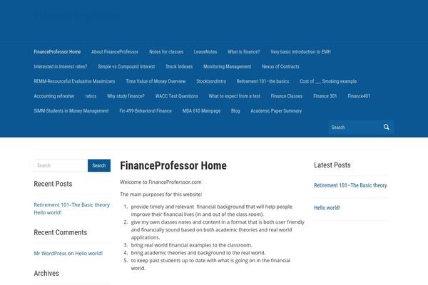 Academica theme site design template sample