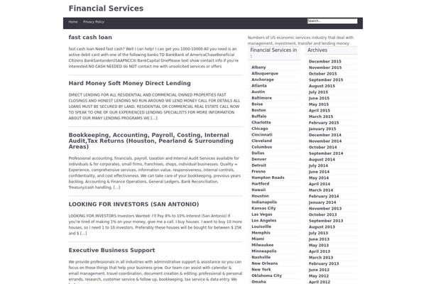financial-service.us site used Magatheme