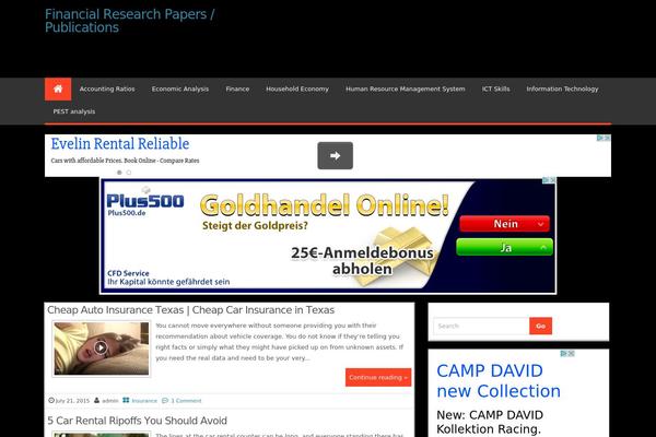 Magazine Style theme site design template sample