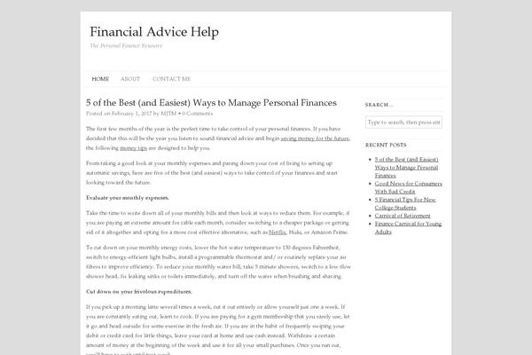 Headway theme site design template sample