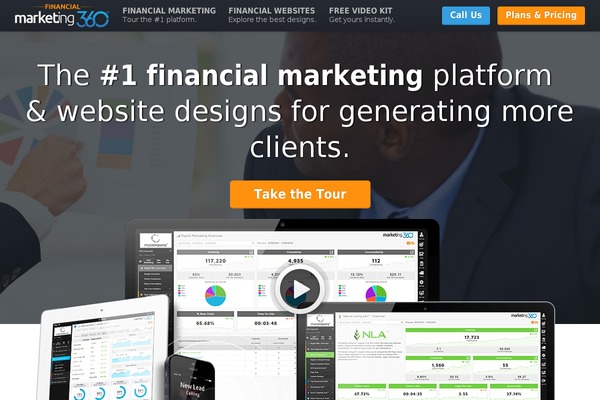 Marketing360-vertical theme site design template sample