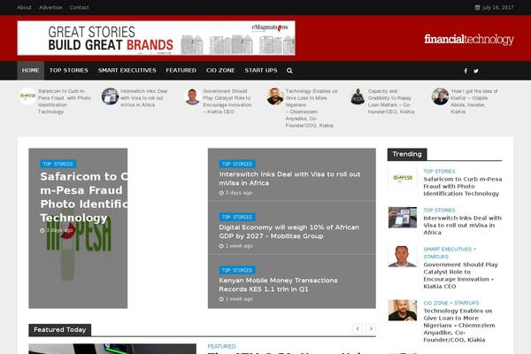Herald theme site design template sample