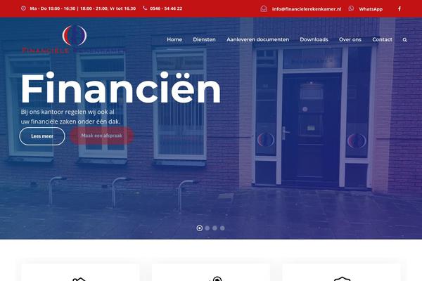 Financity theme site design template sample