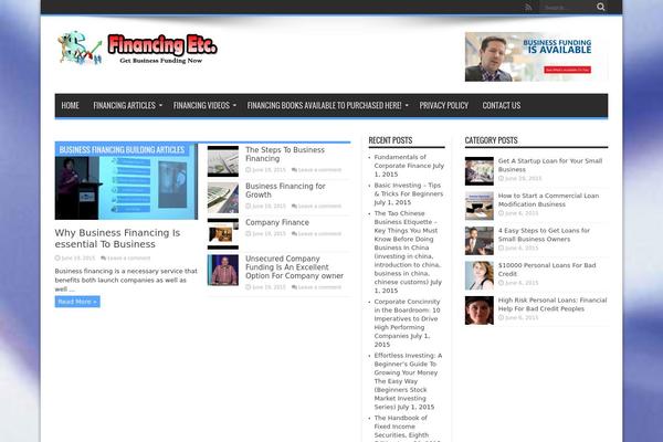 Jarida theme site design template sample