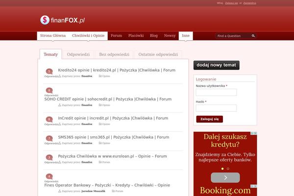 Site using Category Posts Widget plugin