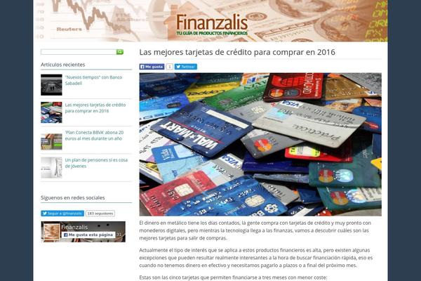 finanzalis.com site used Viue-responsive