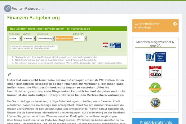 finanzen-ratgeber.org site used Smallbusiness-cd