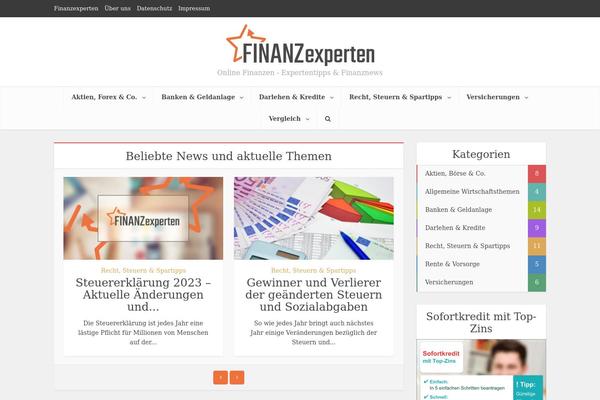 Site using Meks ThemeForest Smart Widget plugin