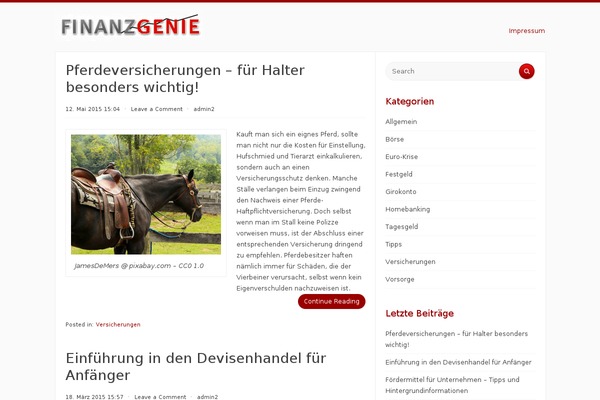 Radius theme site design template sample