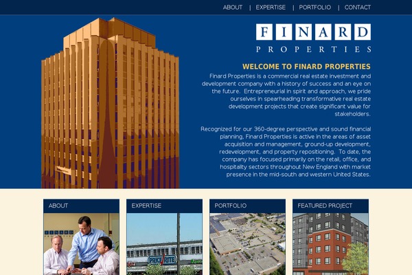 Finard theme websites examples