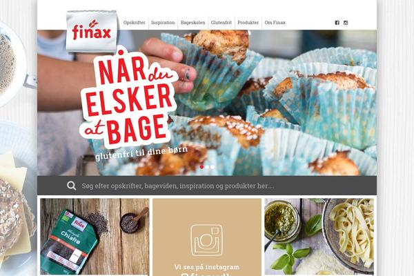 Finax theme site design template sample