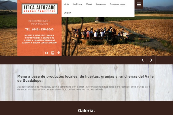 fincaltozano.com site used Exhibition