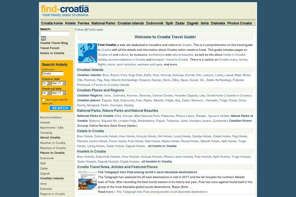 find-croatia.com site used Findcroatia4.1