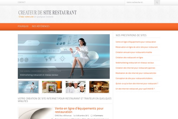 Foodpress theme site design template sample