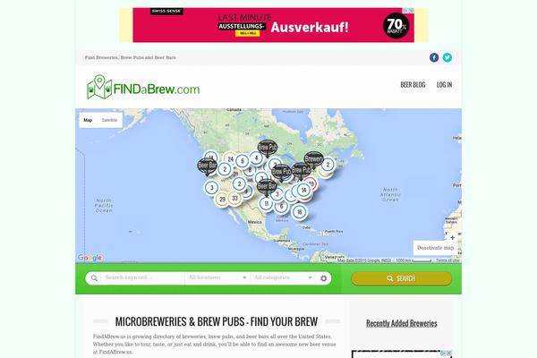 Directory theme site design template sample