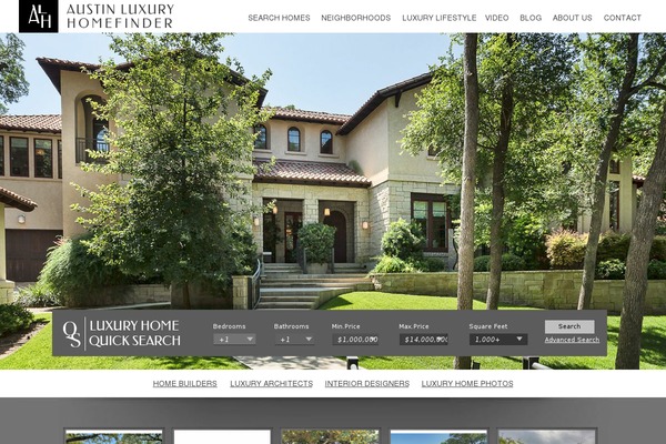 findaustinluxuryhomes.com site used Austin-luxury-homefinder