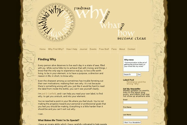 findingwhy.com site used Findingwhy