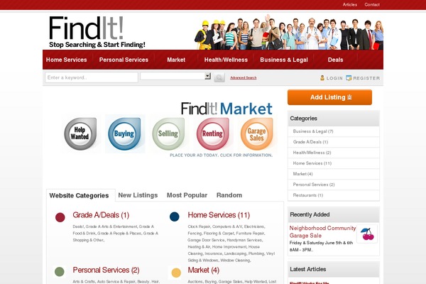 Classifiedstheme theme site design template sample