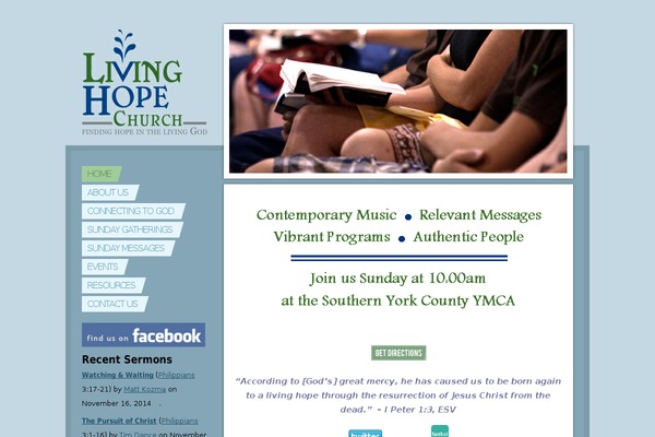 findlivinghope.com site used Maranatha
