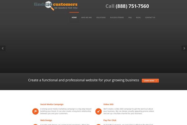 Smasher theme site design template sample