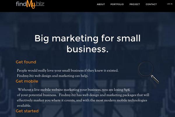 Parallax Pro theme site design template sample