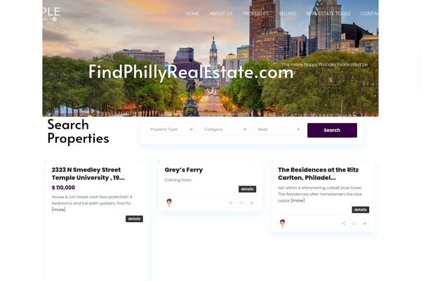 Residence Child theme site design template sample