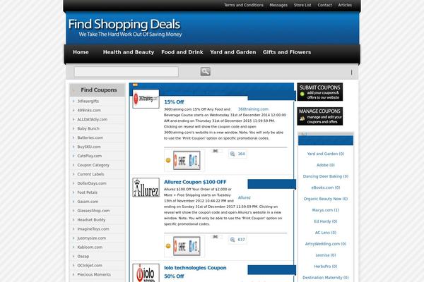 Couponpress theme site design template sample
