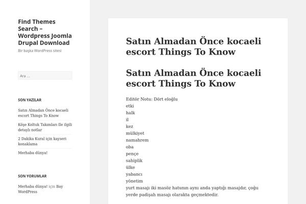 Twenty Fifteen theme site design template sample
