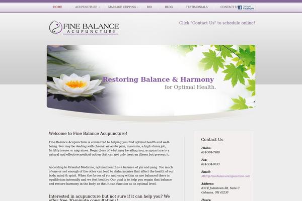 finebalanceacupuncture.com site used Woodland
