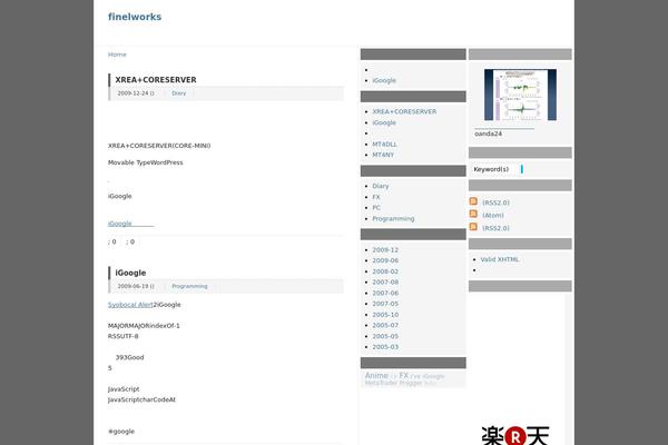 finelworks.net site used Wp.vicuna.exc