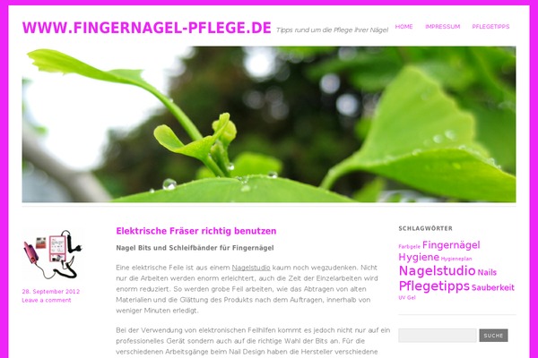 fingernagel-pflege.de site used Yoko-wpcom