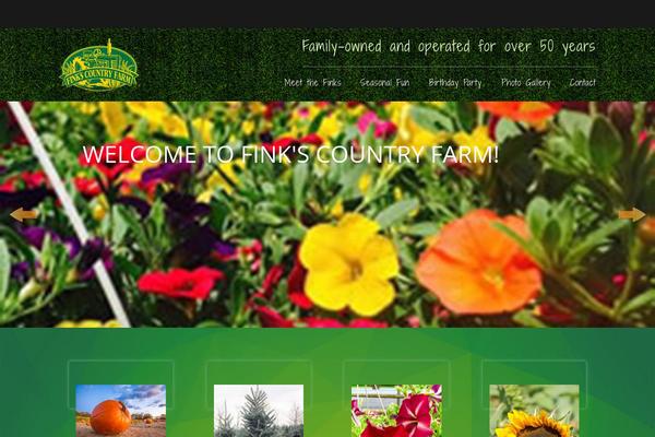 Farm theme site design template sample