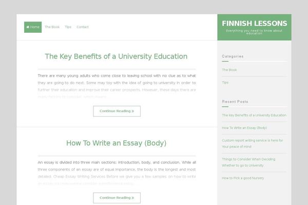 Lontano theme site design template sample