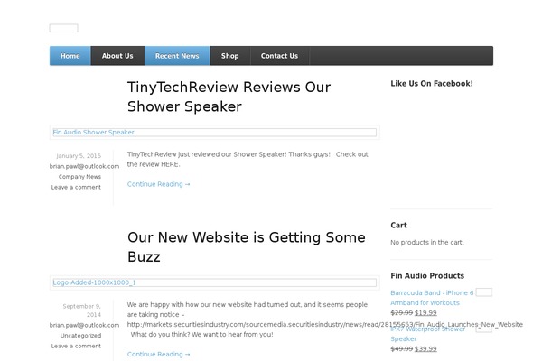 finspeakers.com site used Mystile
