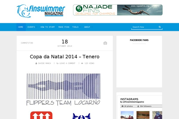 finswimmer.com site used Ublog-child-theme