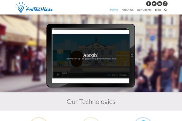 Fintech theme site design template sample