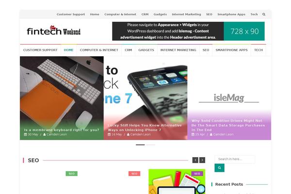 NovoMag theme site design template sample