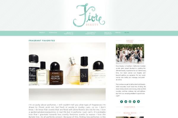 Fiore theme site design template sample