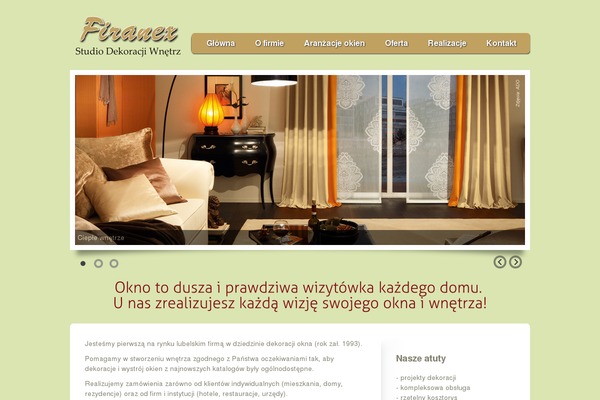 Solaris theme site design template sample