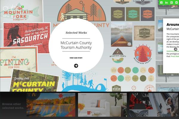 Cubic theme site design template sample
