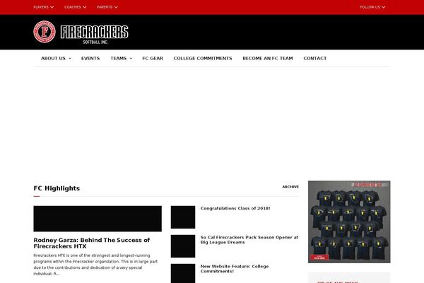 firecrackersoftball.com site used Uncode-gm-child